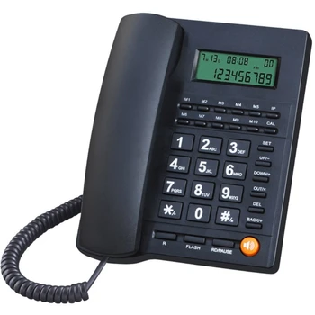 Strip Stacionarnih telefonov Velik Gumb Stacionarne Telefone z Identifikacijo Klicalca Fiksnih Telefonskih za Office Hotel Receptioni 594A