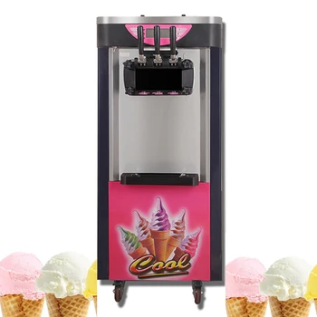 Tla Vgrajeni Komercialne Soft Sladoled Stroja S Tremi Okusi, Primerno Za Mobilne Zamrznjeni Jogurt Stroj