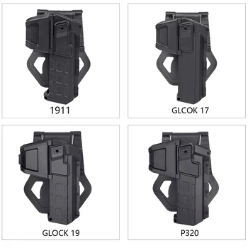 Tulec, Glock 17 19 Colt 1911 P320 Pištolo Za X300 X400 Orožje Svetilka Airsoft Pasu Taktično Pištolo Lovski Pribor Pistool