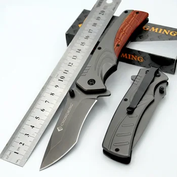 Visoko Kakovost Lesa Ročaj Vojaški Nož Folding Nož za Preživetje Kampiranje Noži EOS Orodje samoobrambe Taktično Nož Za Moške