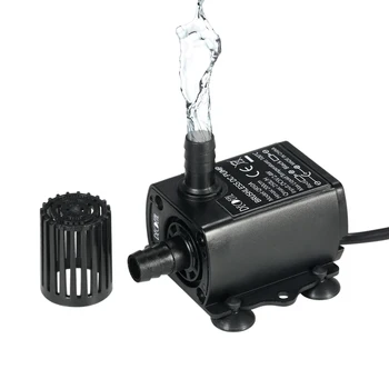 Vodne Črpalke Za Ribnik, Vrt, Kamp Dobave USB 5V 4.8 W Ultra-tih Mini Brushless Nepremočljiva Potopne Vodnjak Akvarij