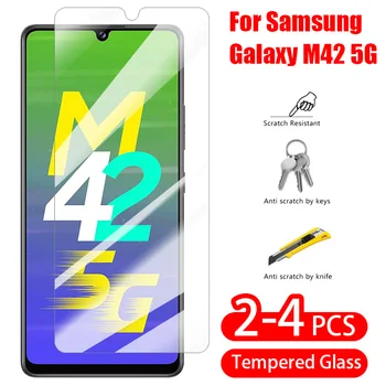 Za Samsung Galaxy M42 Zaščitnik Zaslon Kaljeno Steklo Zaščitno Polno Kritje HD Flim Sprednje Steklo Flim Za Samsung Galaxy M42 5G