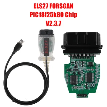 Zelena PCB PIC18f25k80 Čip ELS27 Forscan V2.3.7 Multi-Language Deluje Avto Orodje za Diagnostiko, ELM327&J2534 Pss-Thru Za Mazda