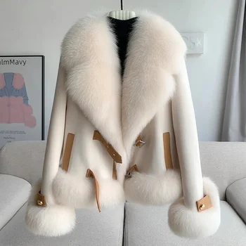 Ženske Fur Coat 2023 Jeseni In Pozimi Nova High End Moda Kratke Faux Kotlovec Suknjič Ženske Krzno Suknji